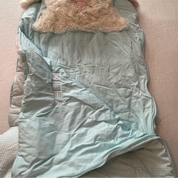 Shaggy Head Bunny Sleeping Bag Pottery Barn Kids “Riley” - Picture 5 of 16